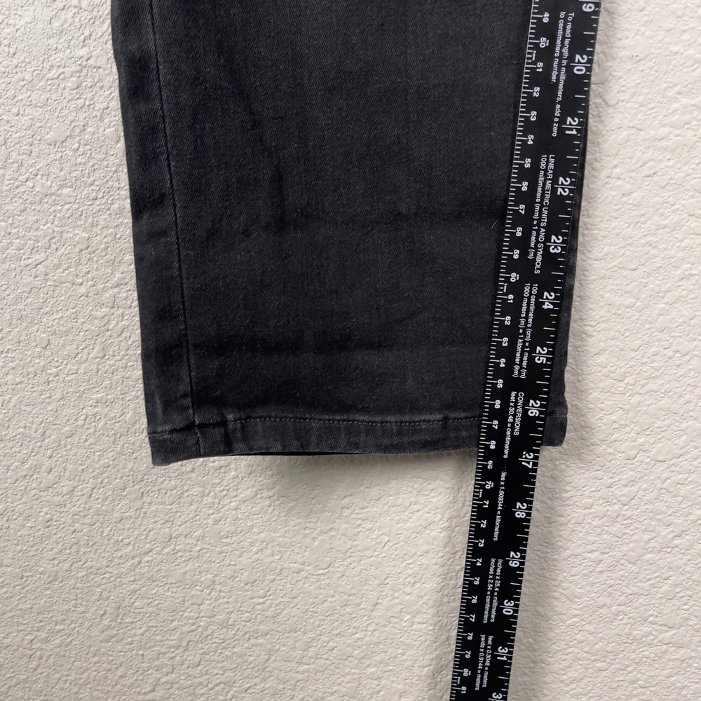 FRAME Le High Straight Jeans‎ High Rise 32 Tilt Black Faded Denim - Picture 9 of 10